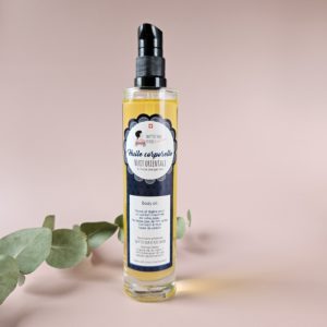 Huile corporelle artisanale parfum Nuit orientale – aux huiles bio d’amande douce, argan et noyau d’abricot