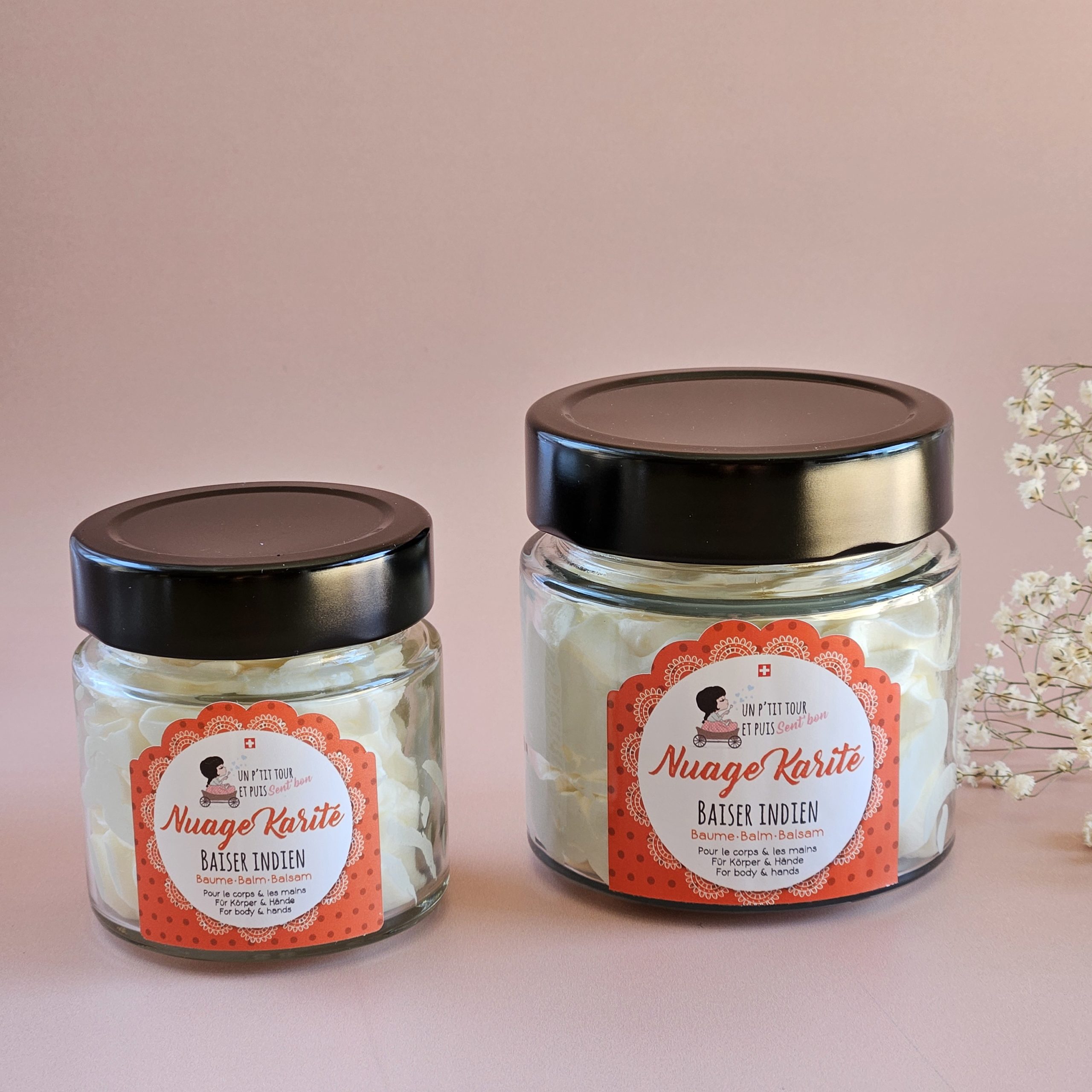 Nuage de karité Baiser Indien – baume chantilly fouetté nourrissant au beurre de karité, artisanal en Suisse