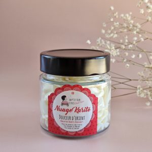 Baume chantilly Nuage de karité Douceur d’Orient 120 g – texture fouettée nourrissante, parfum vanillé, poudré, épicé et floral, artisanal en Suisse