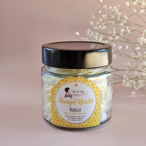 Nuage de karité mangue – baume chantilly fouetté nourrissant au beurre de karité pour le corps, fait main en Suisse