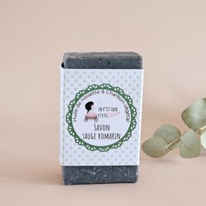 savon saponifie a froid sauge romarin charbon actif