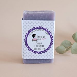 savon saponifie a froid violette artisanal