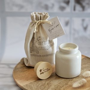 bougie parfumée barbe à papa artisanale