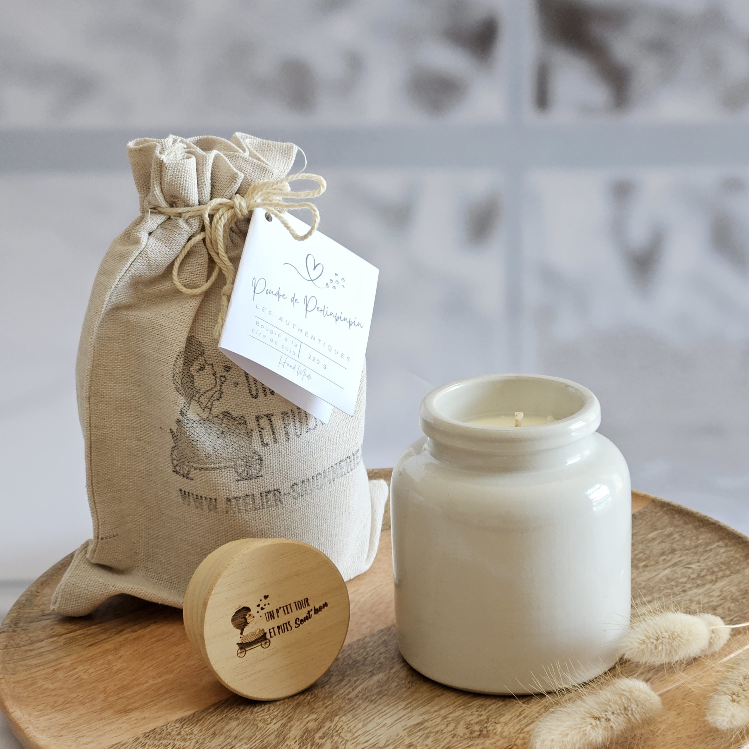 bougie parfumée poudre de perlimpinpin gourmande artisanale
