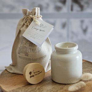 bougie parfumée orange épicée artisanale