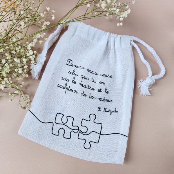 Pochon en coton avec message imprimé - Cadeau à composer soi-même – Image 9