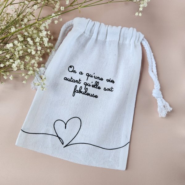 Pochon en coton avec message imprimé - Cadeau à composer soi-même – Image 5