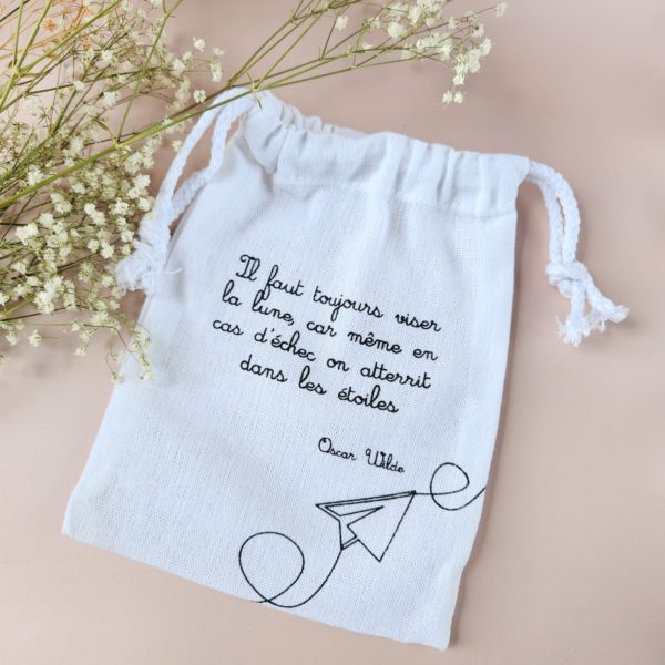 Pochon en coton avec message imprimé - Cadeau à composer soi-même – Image 8