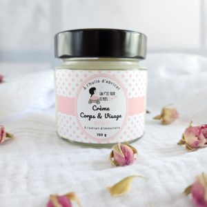 Crème corps et visage Mangue 100 ml — pot avec étiquette