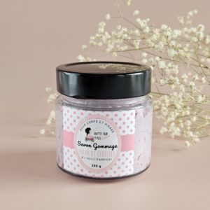 Savon gommant chantilly fleur de cerisier – exfoliant doux corps et visage – artisanal