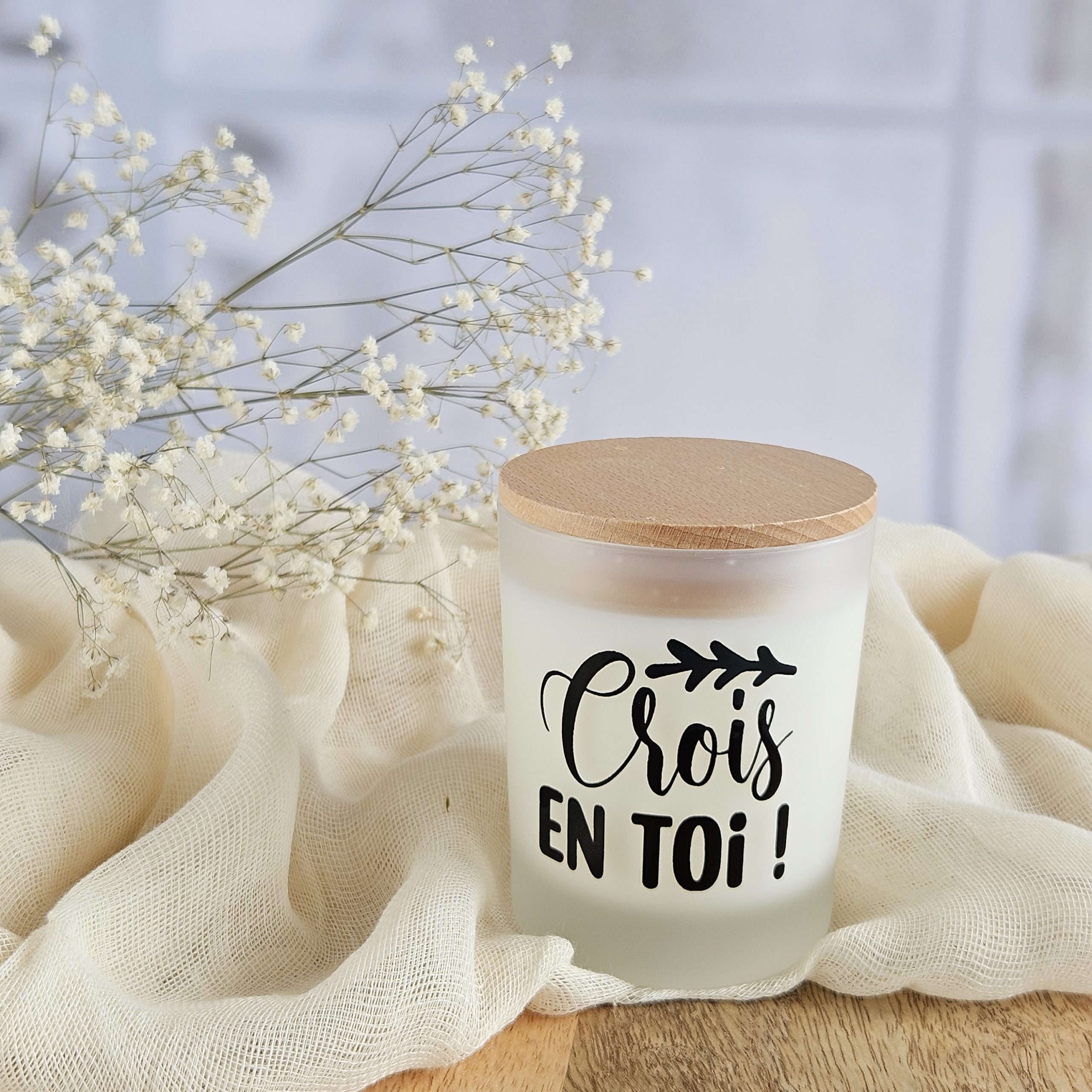 bougie esprit gothique message- crois en toi