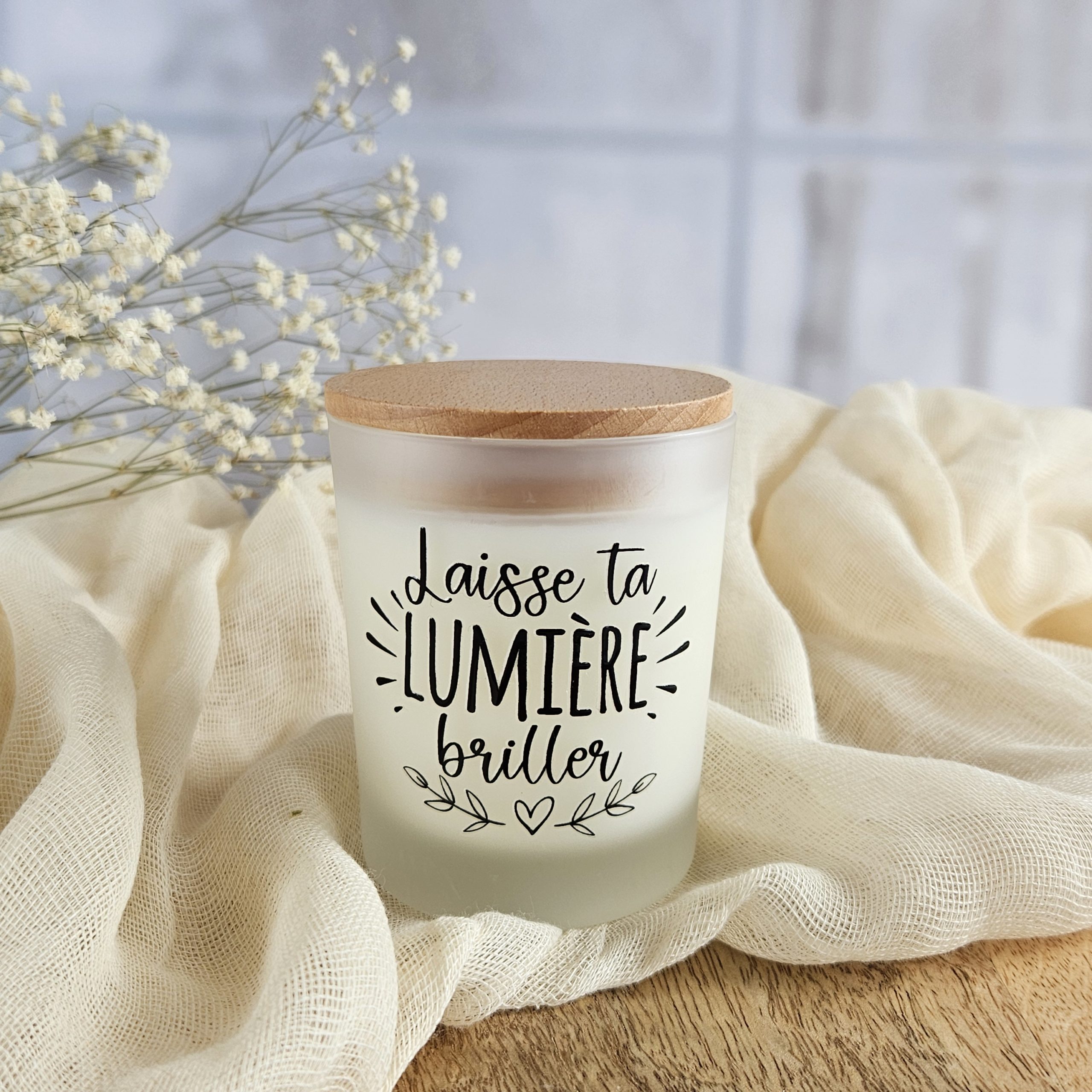 bougie esprit gothique message-laisse ta lumière briller