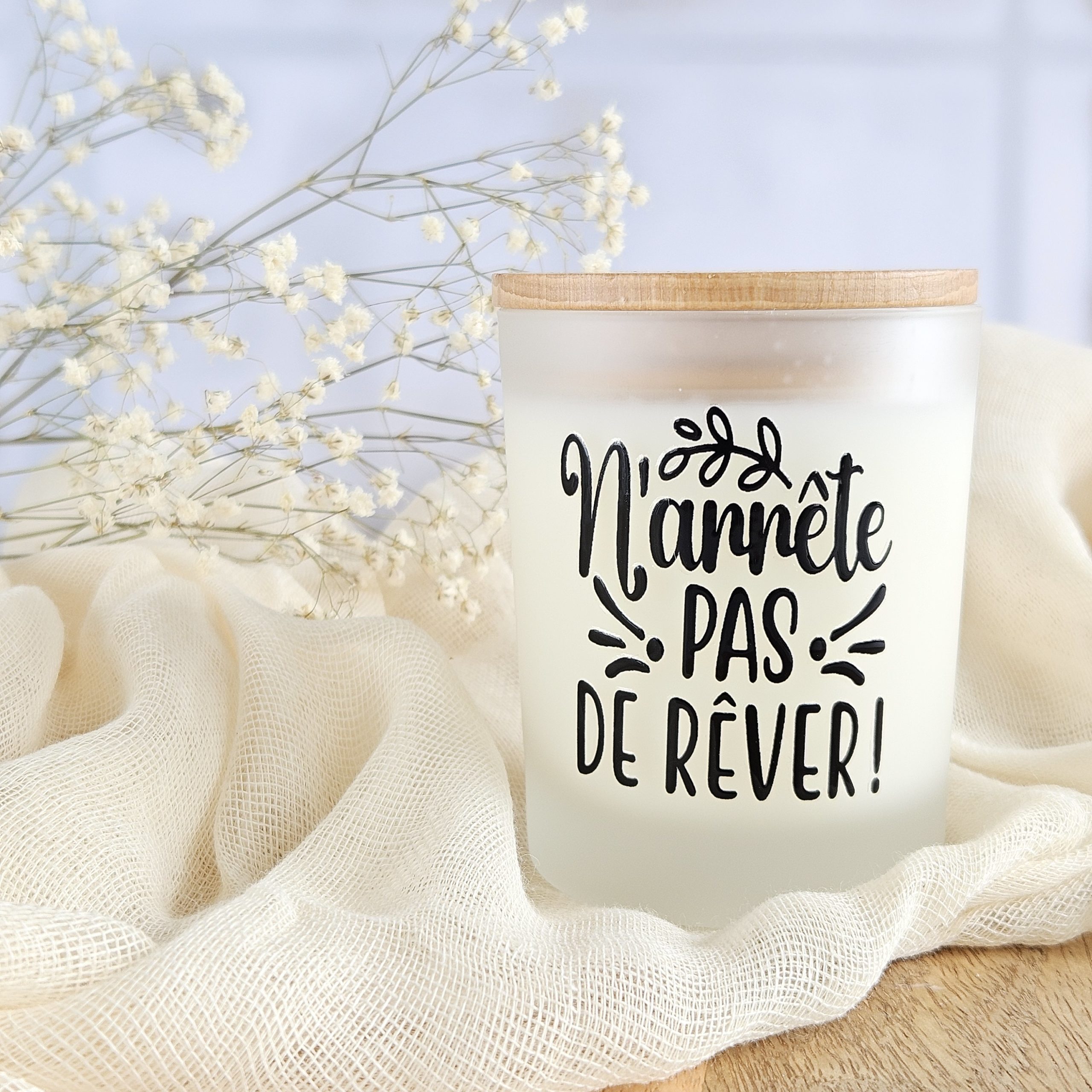 bougie esprit gothique message-n'arrête pas de rêver