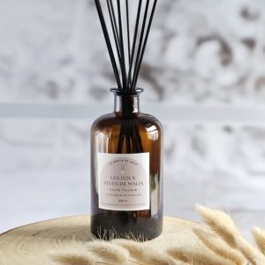 Diffuseur de parfum Les doux rêves de Malia voile poudré flacon apothicaire 500 ml