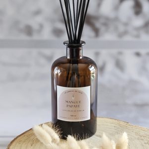 Diffuseur de parfum mangue papaye Soleil Exotique flacon apothicaire 500 ml