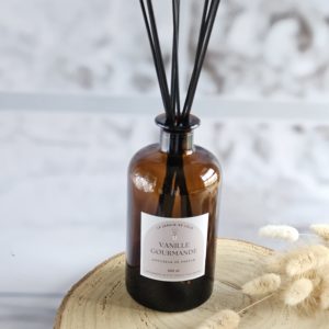 Diffuseur de parfum vanille gourmande Élixir Sucré flacon apothicaire 500 ml